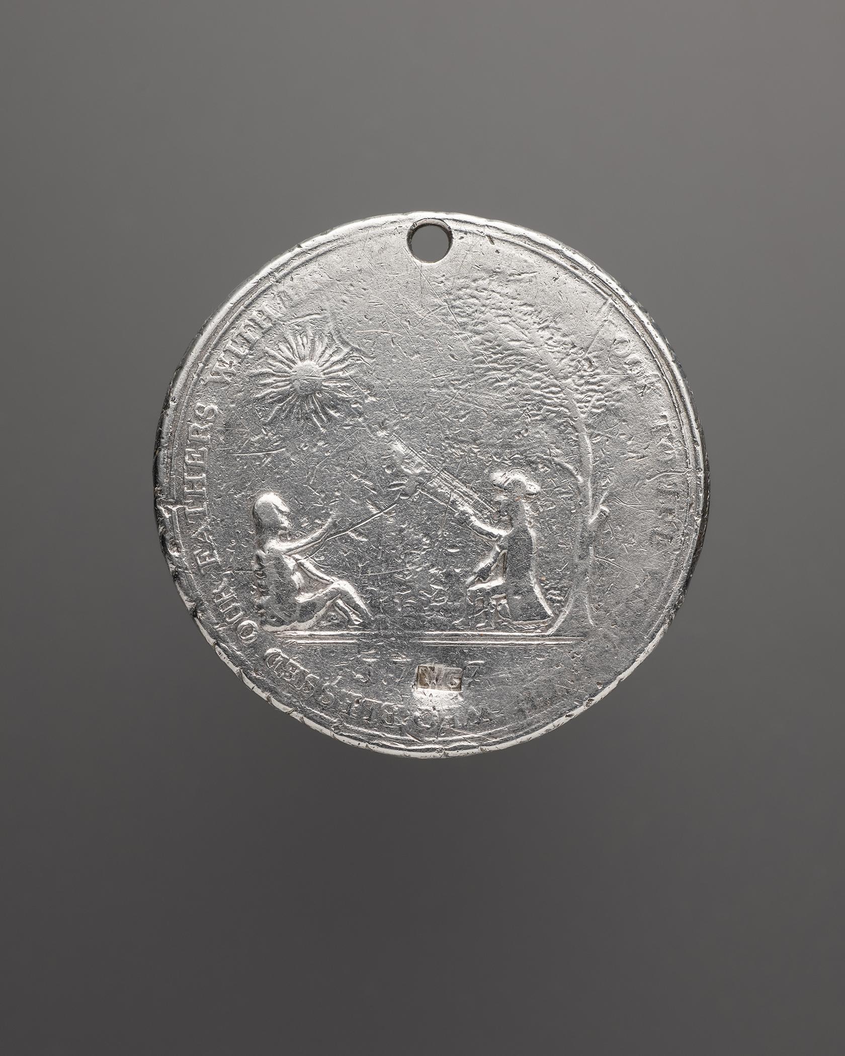 1967.0615 Medal, Peace medal, reverse