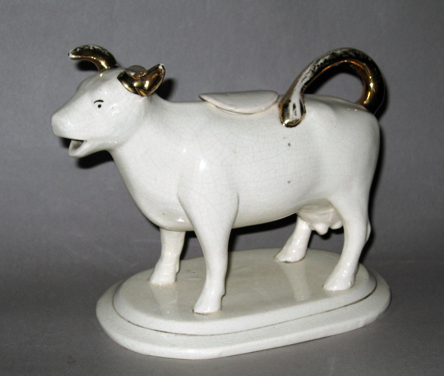 1967.0654 A, B Cow cream jug