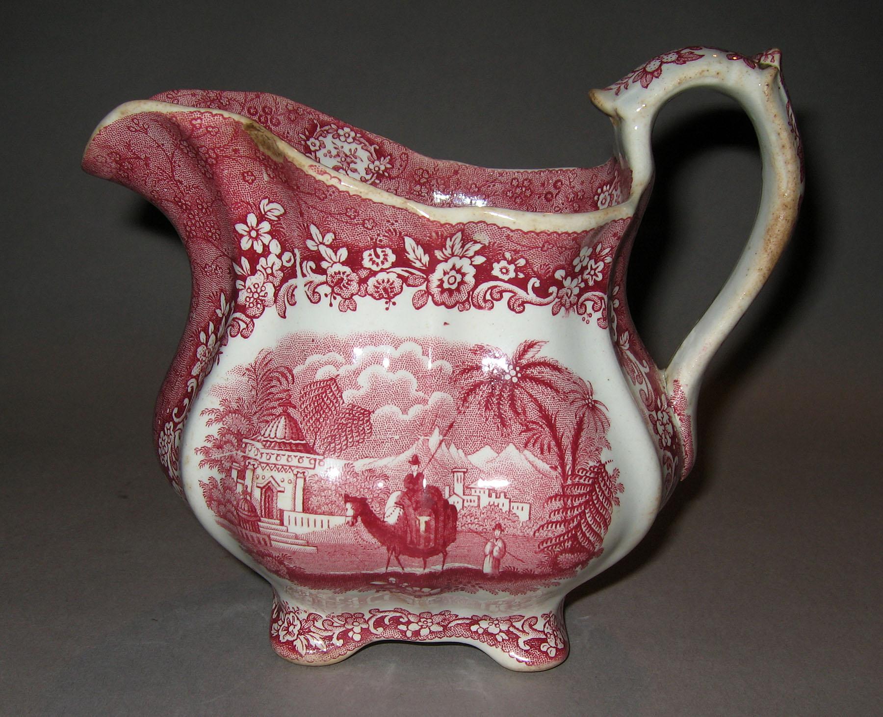 1967.0657 Transfer-printed cream jug