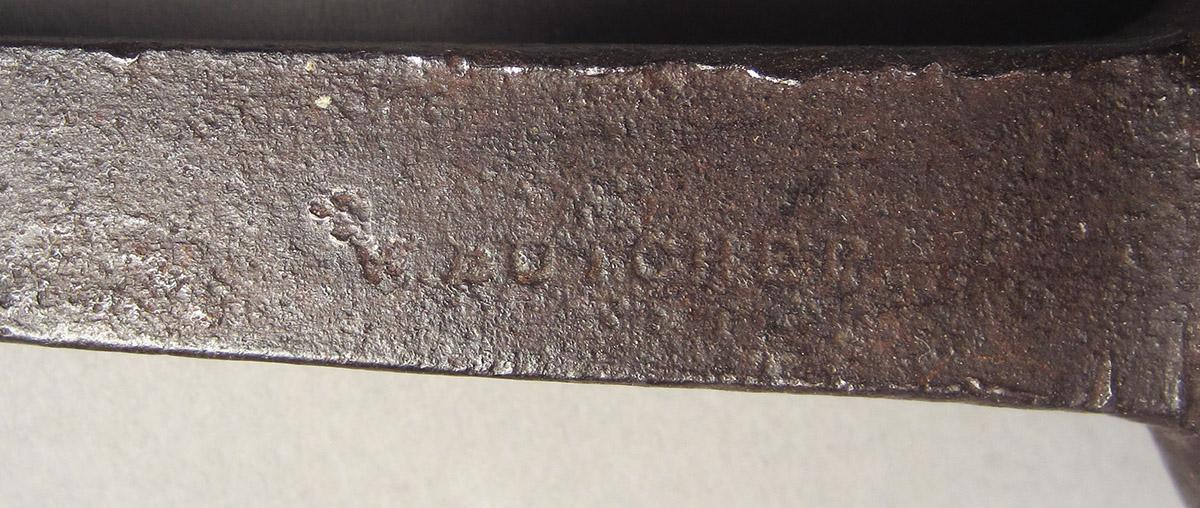 1957.0026.237, Mortise chisel, mark