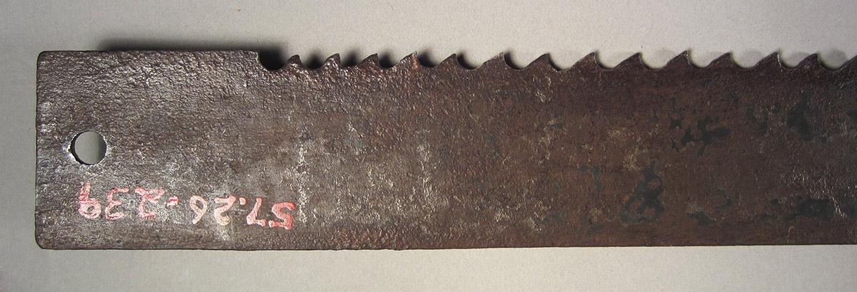 1957.0026.239 Saw blade, edge detail