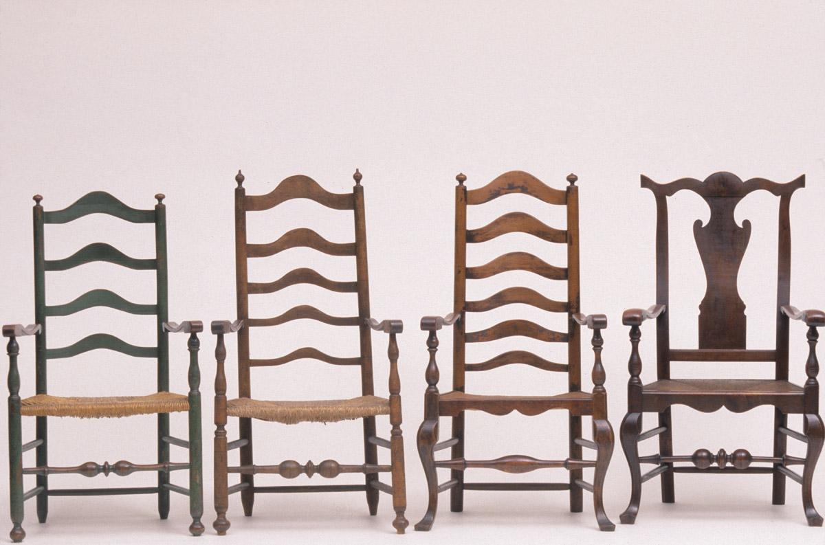 1967.0761 Chair, 1959.2382 Chair, 1952.0236 Chair, 1964.1523 Chair