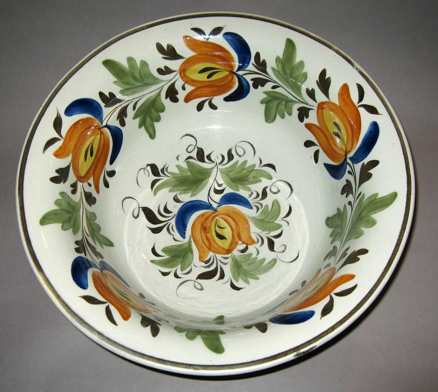 1967.0774 Pearlware bowl (interior)