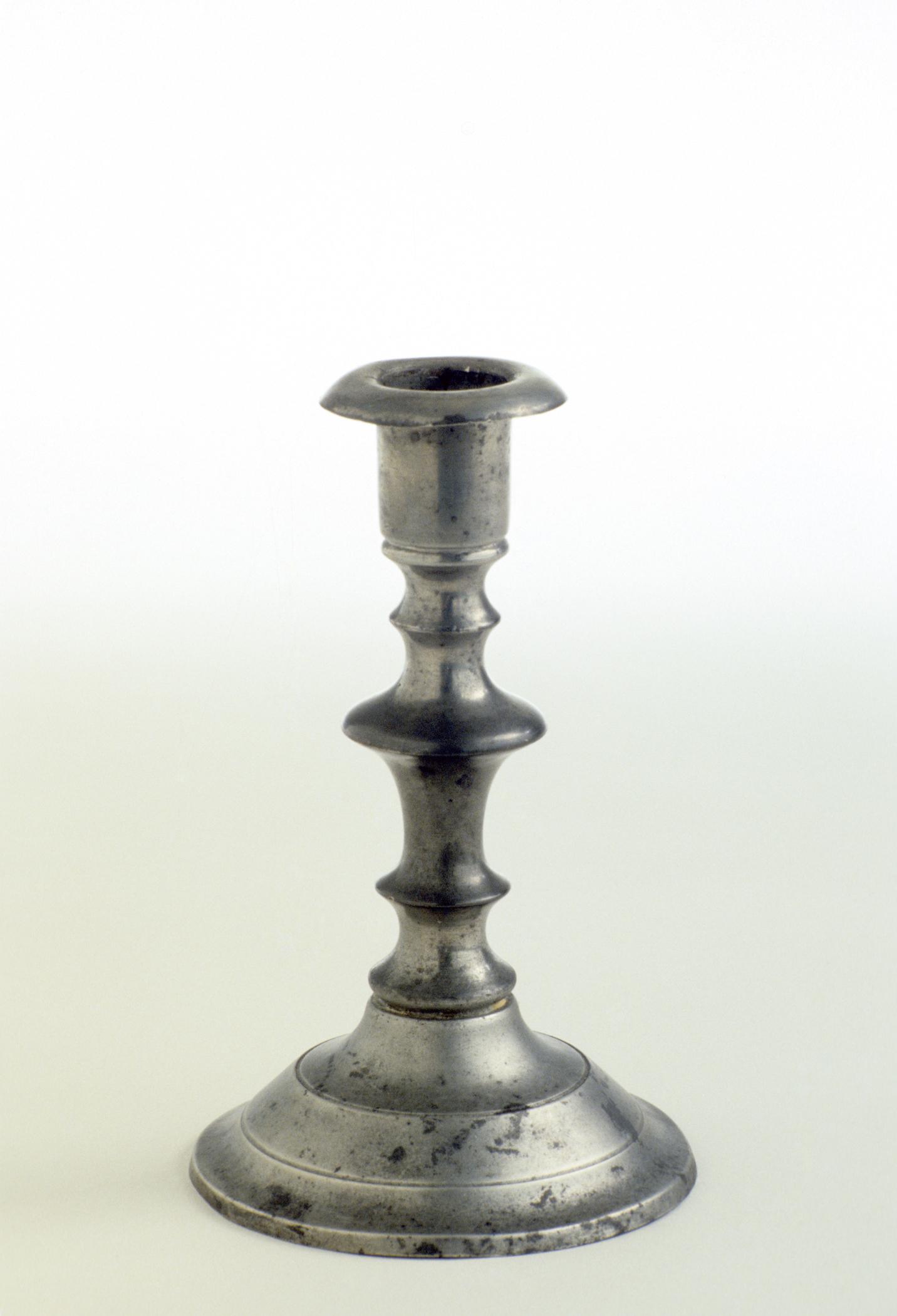 1967.0807 Pewter candlestick