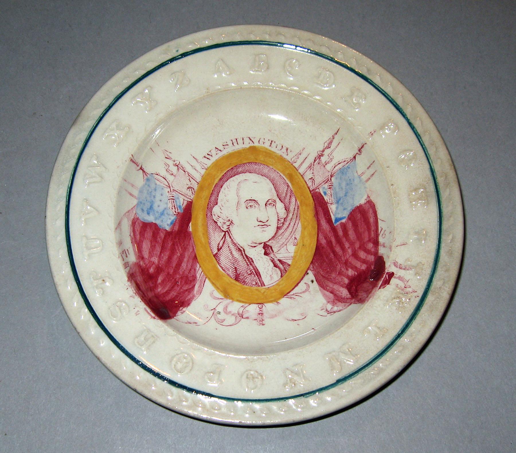 1967.0812 Pearlware Washington cup plate