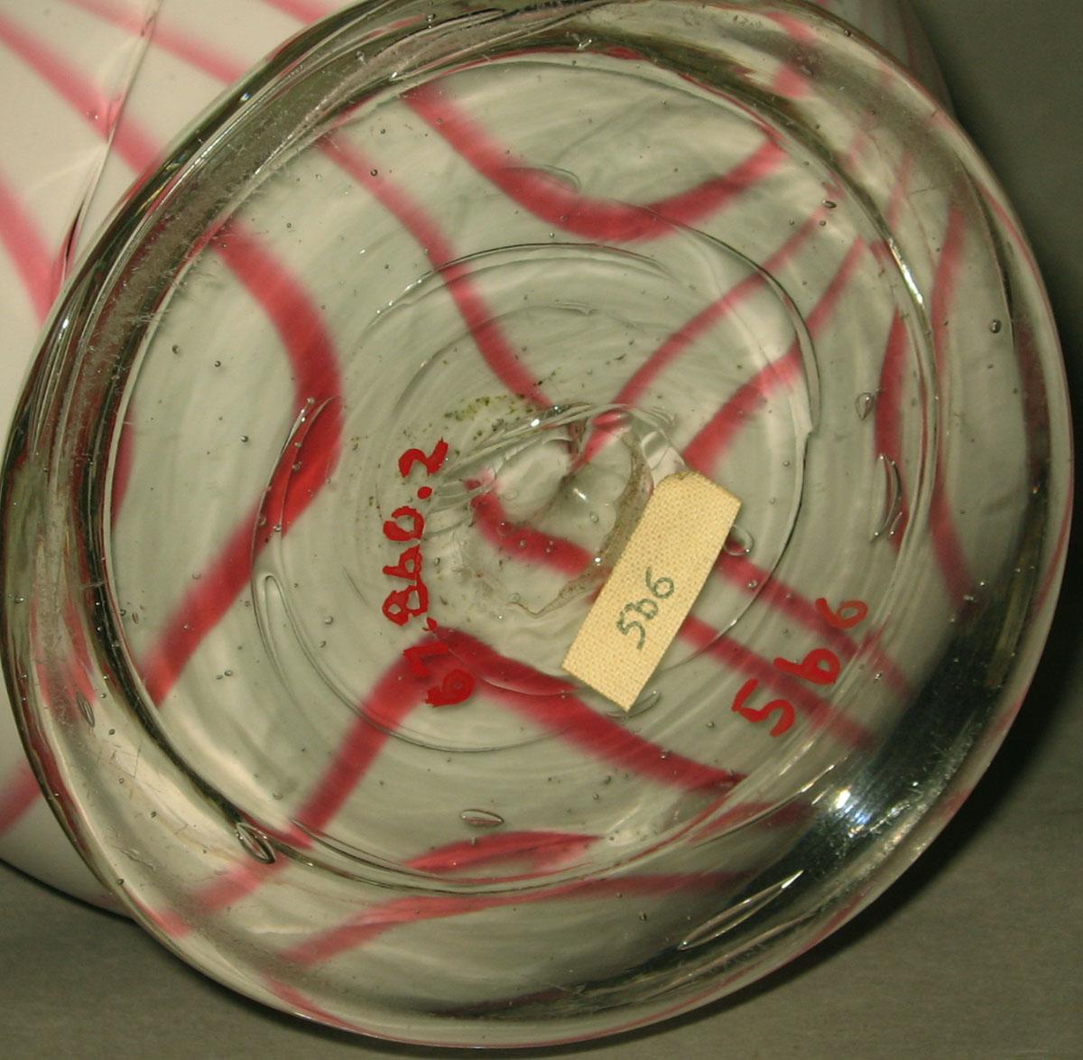 1967.0860.002 Glass jug (underside)