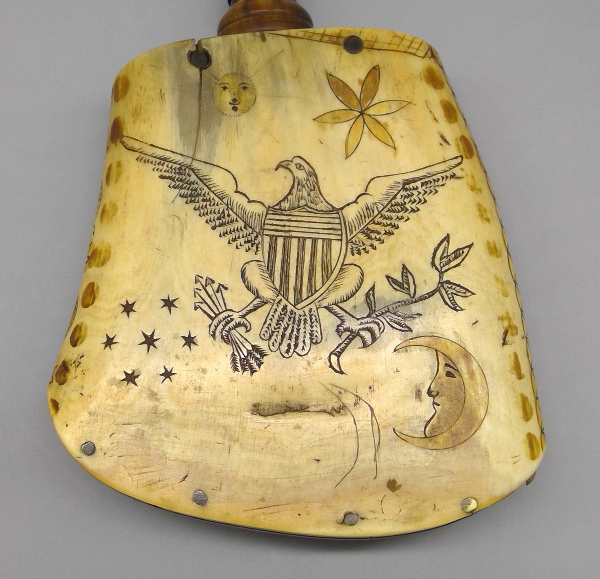 1967.0863 Priming flask, detail 1 NEH