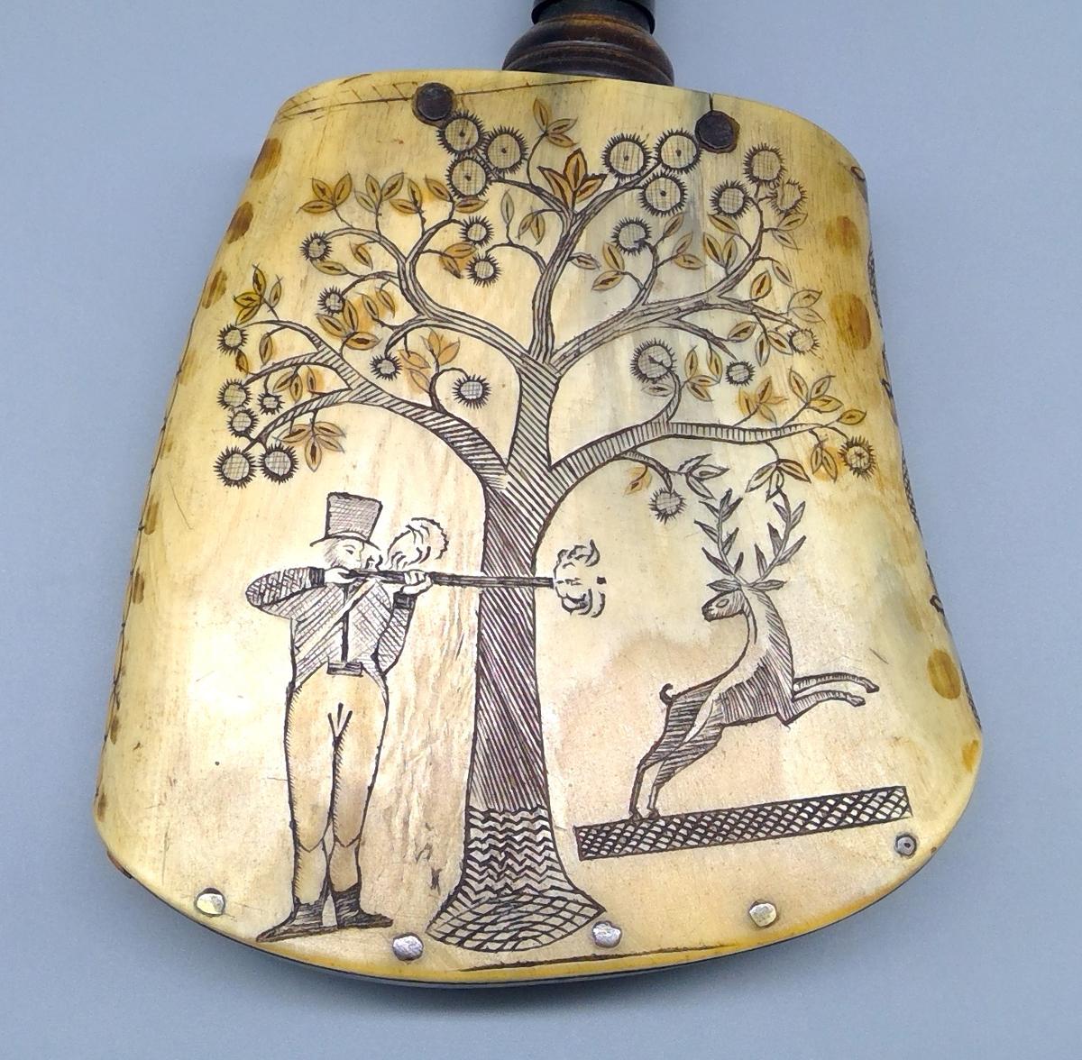 1967.0863 Priming flask, detail 2 NEH