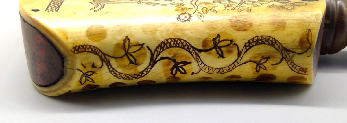 1967.0863 Priming flask, detail 4 NEH
