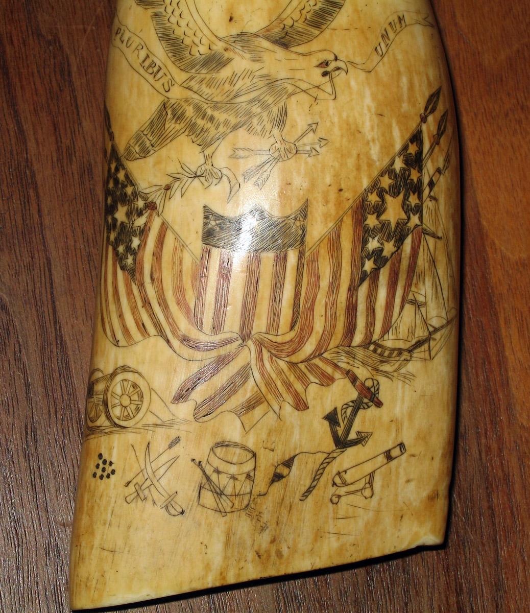 1967.0877 Whale tooth (detail)