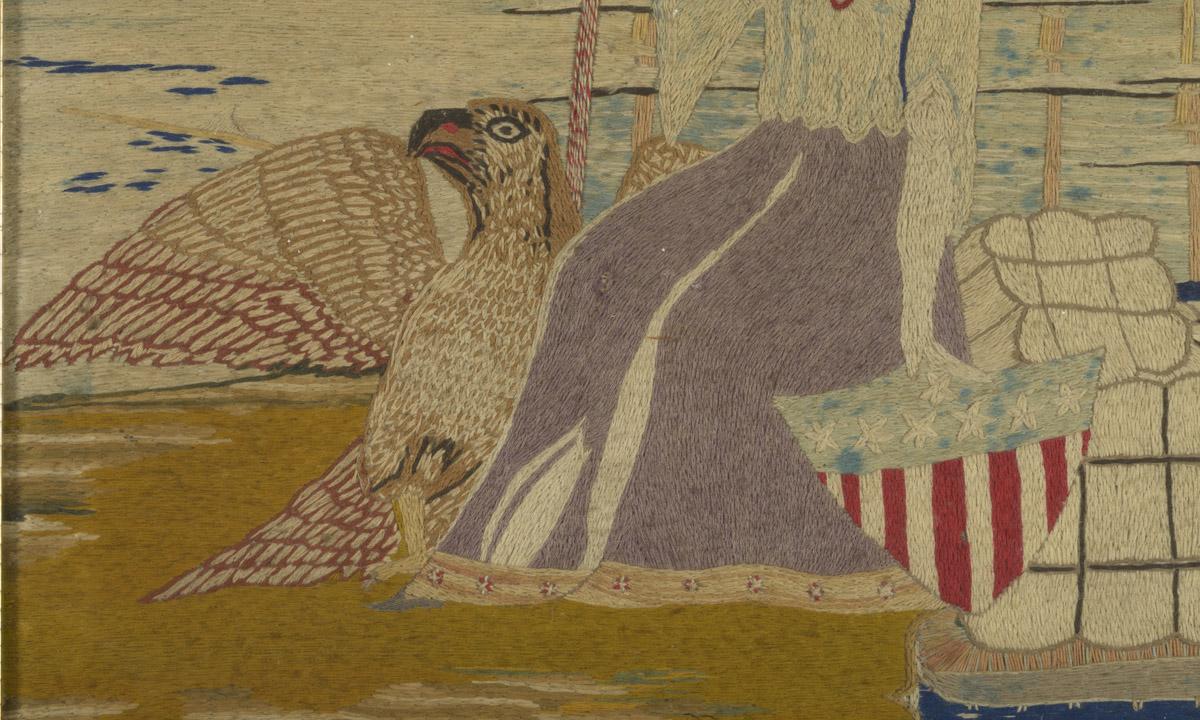 1967.0893 A Needlework picture, detail 2