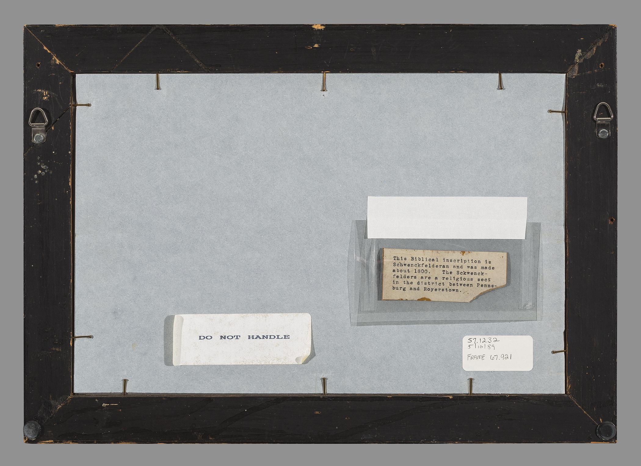 1967.0921 Frame, view 1, reverse