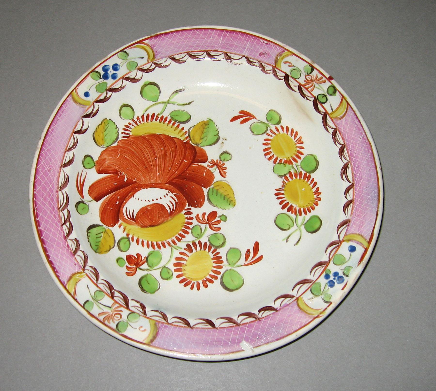 1967.997.3 King's rose pattern plate