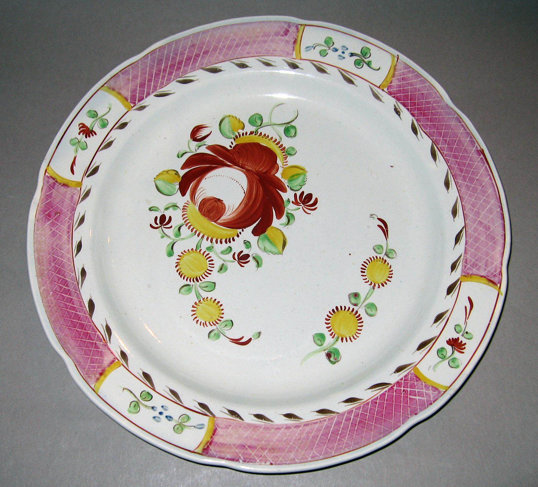 1967.1003.001 Pearlware plate