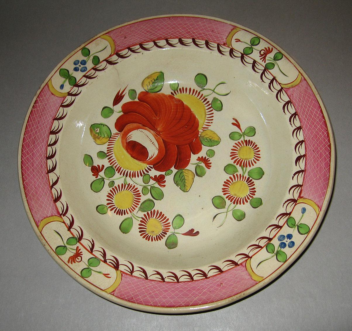 1967.1009.001 Pearlware soup plate