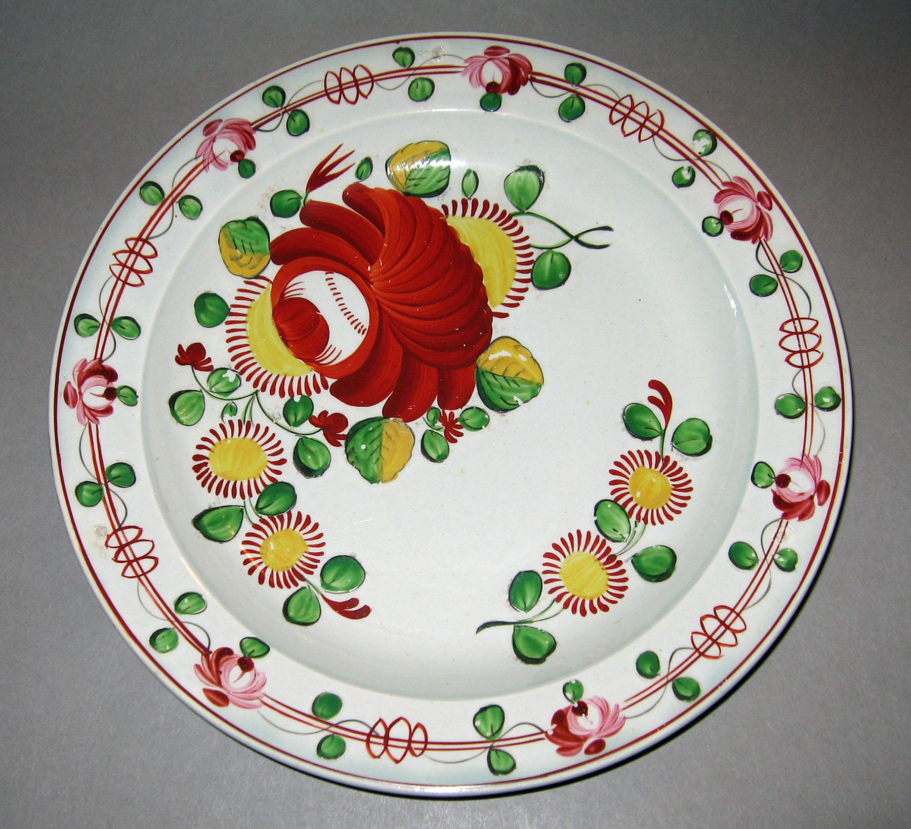 1967.1026.006 Pearlware plate