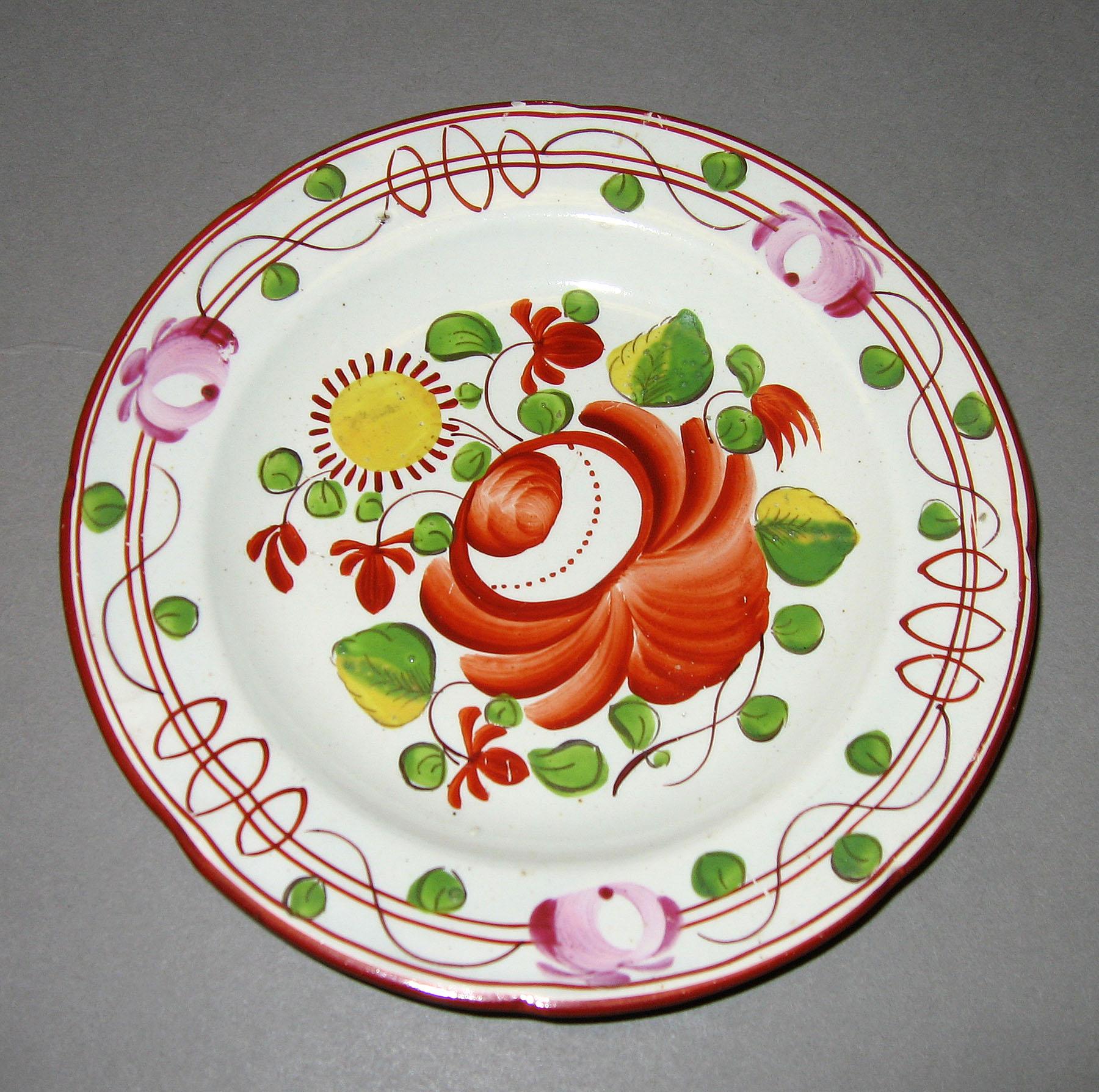 1967.1029.001 King's rose pattern plate