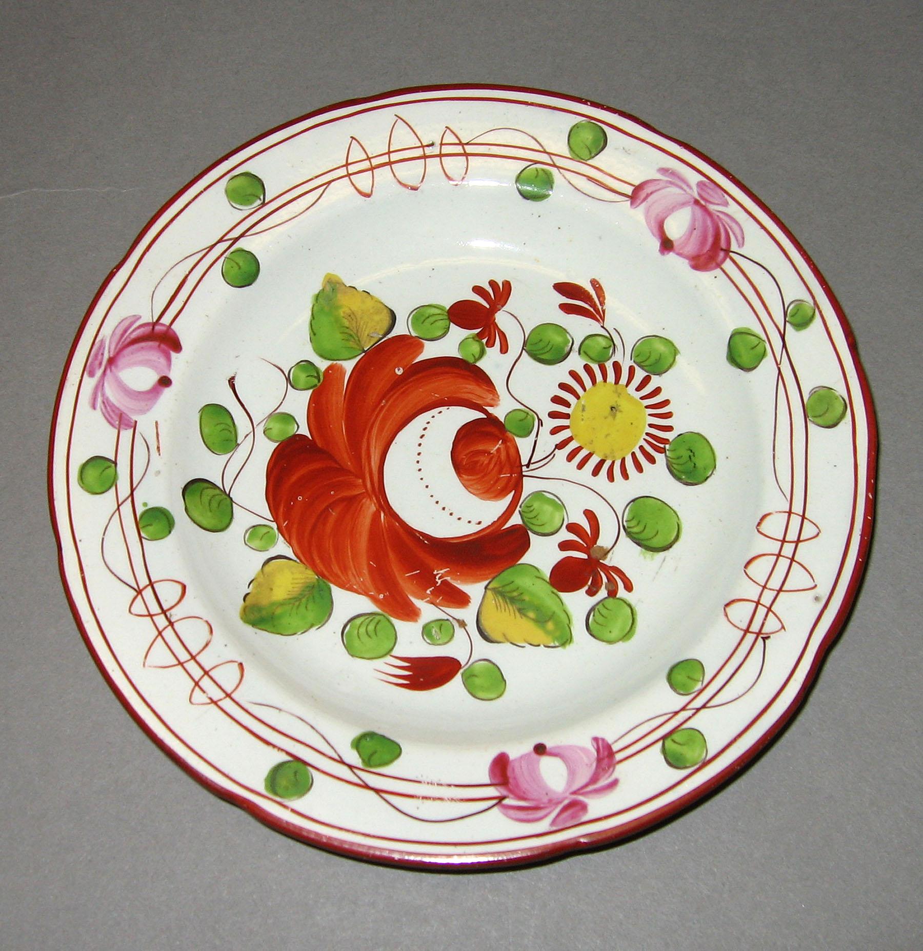 1967.1029.002  King's rose pattern plate