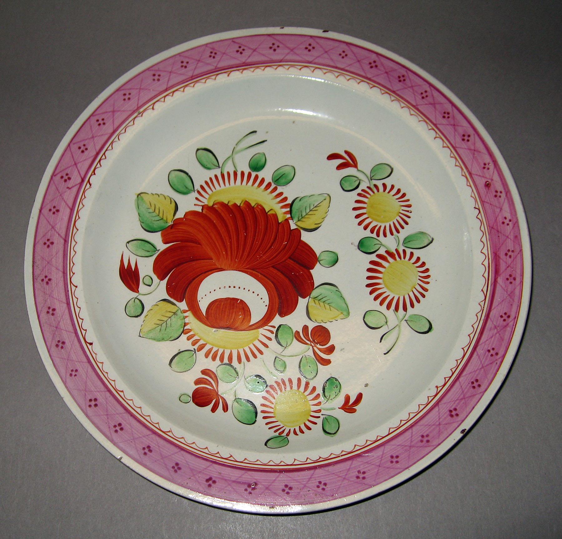 1967.1052.002 Pearlware plate