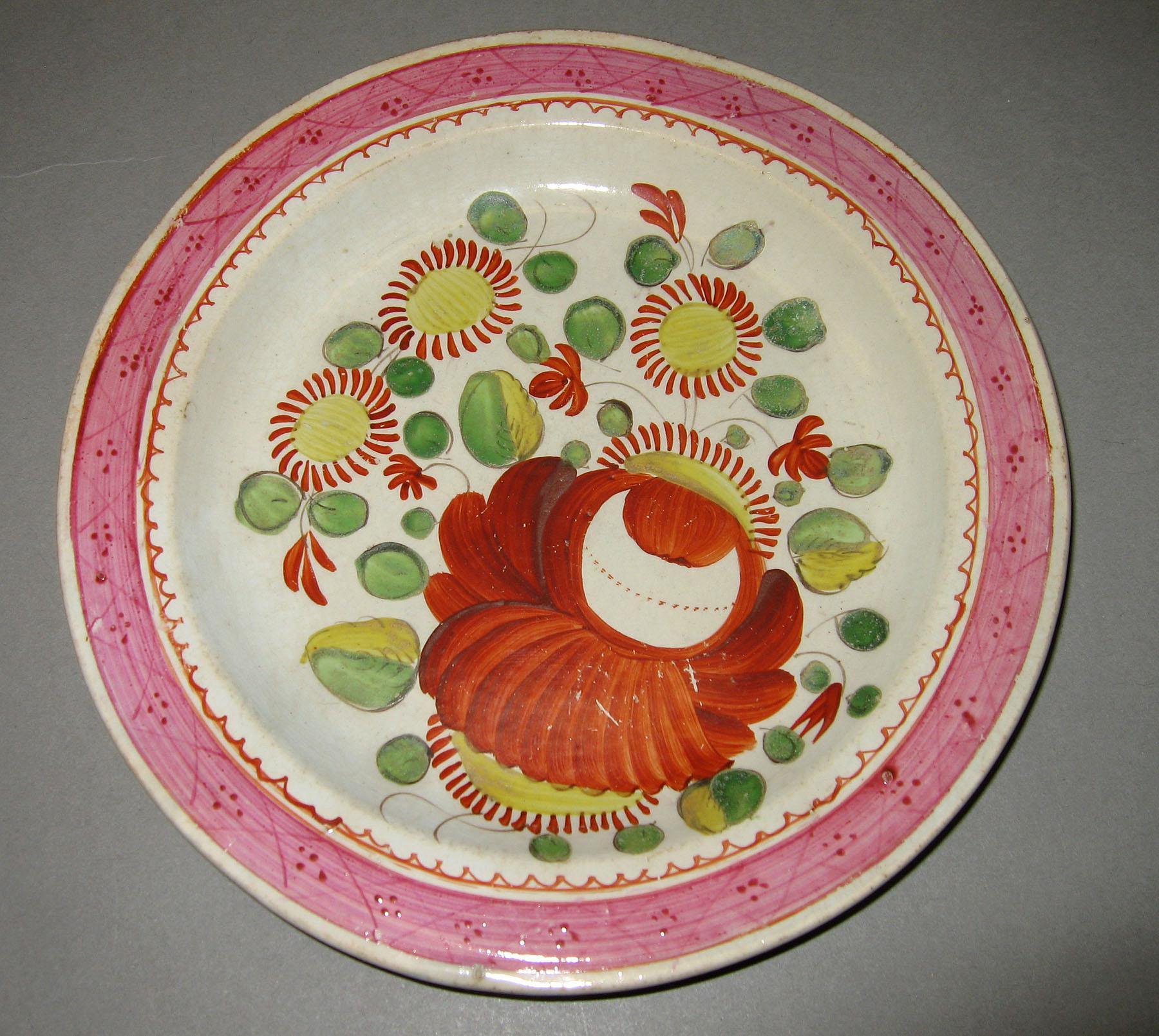 1967.1055 King's rose pattern plate