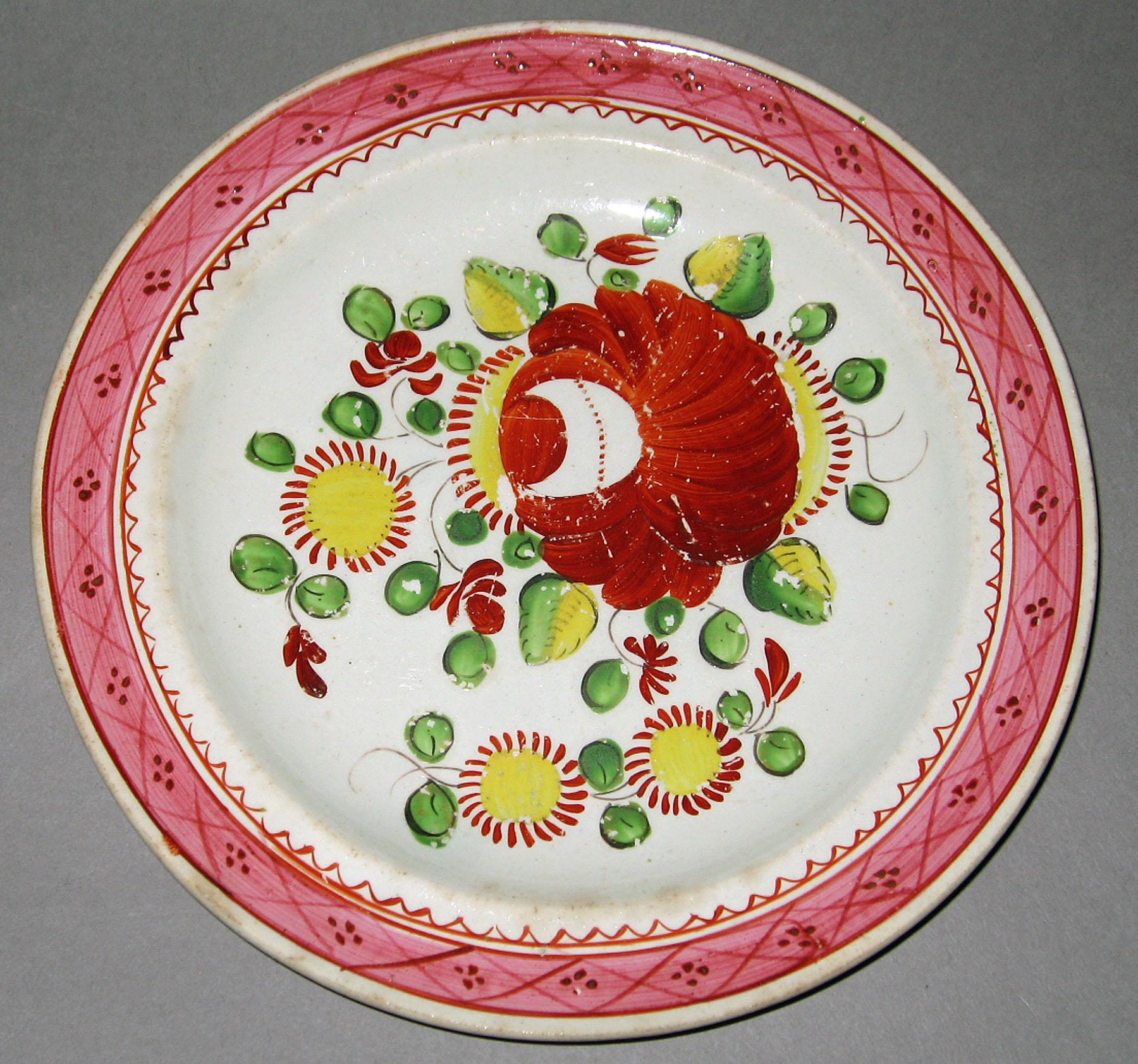 1967.1056.001 Pearlware plate