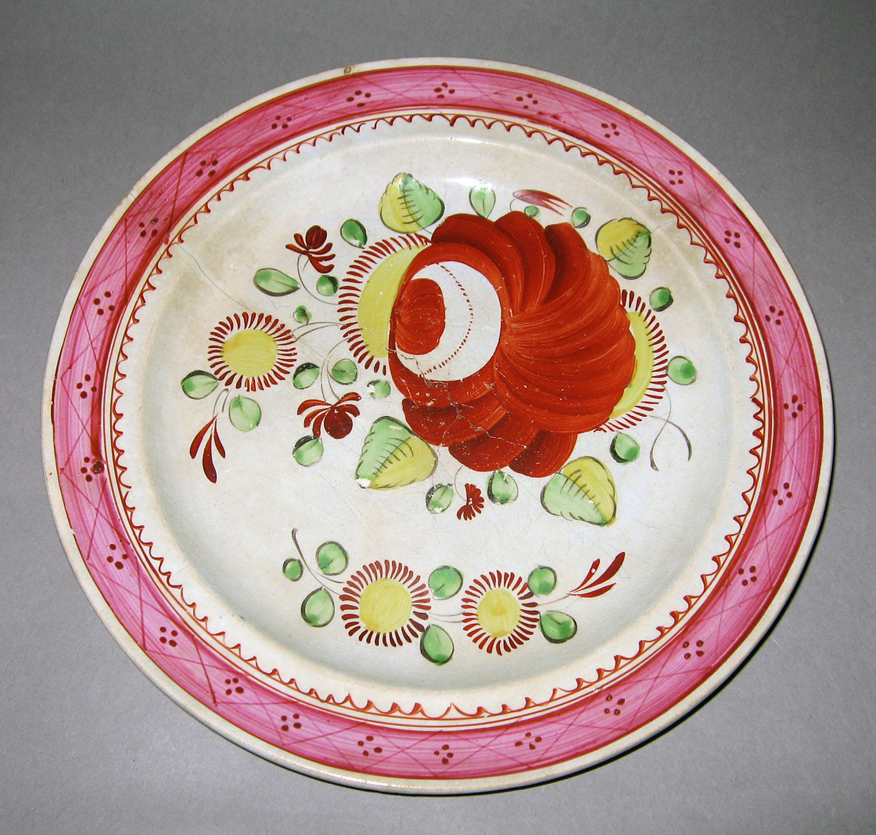1967.1058.001 Pearlware plate