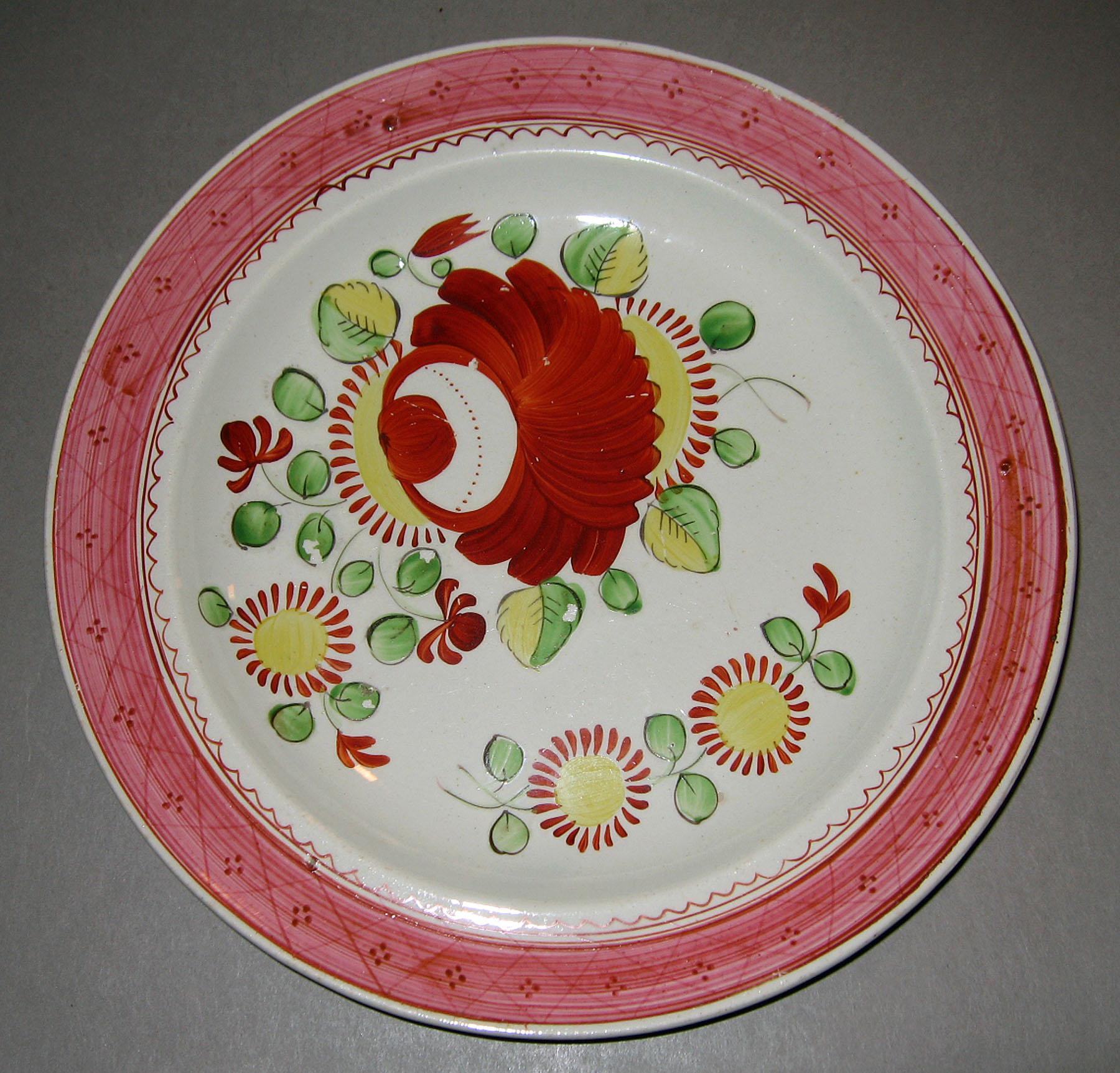 1967.1058.003 Pearlware plate