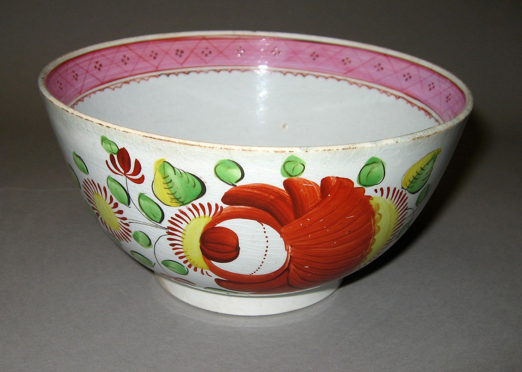 1967.1066 Rose pattern bowl