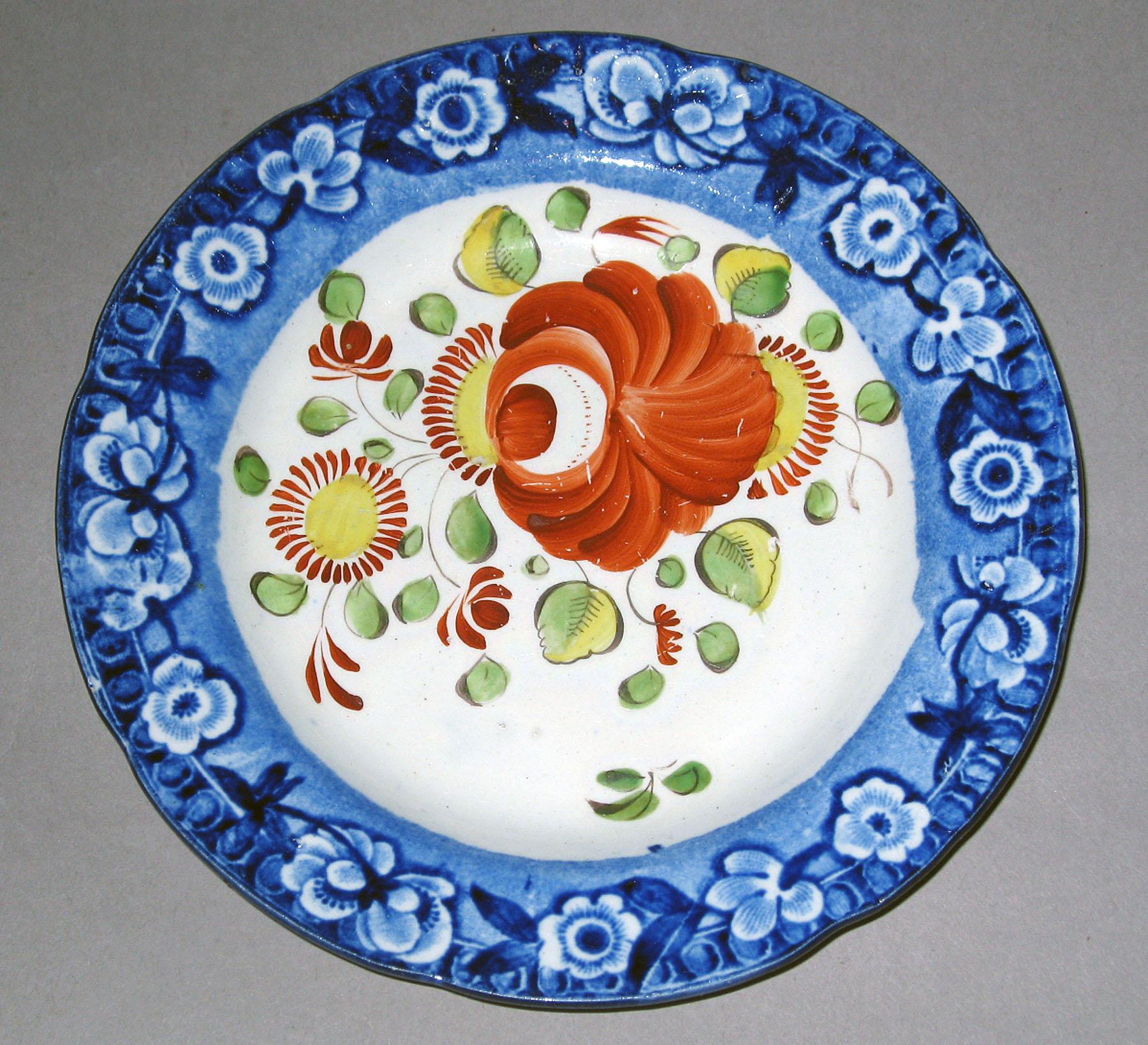1967.1071.001 Pearlware plate