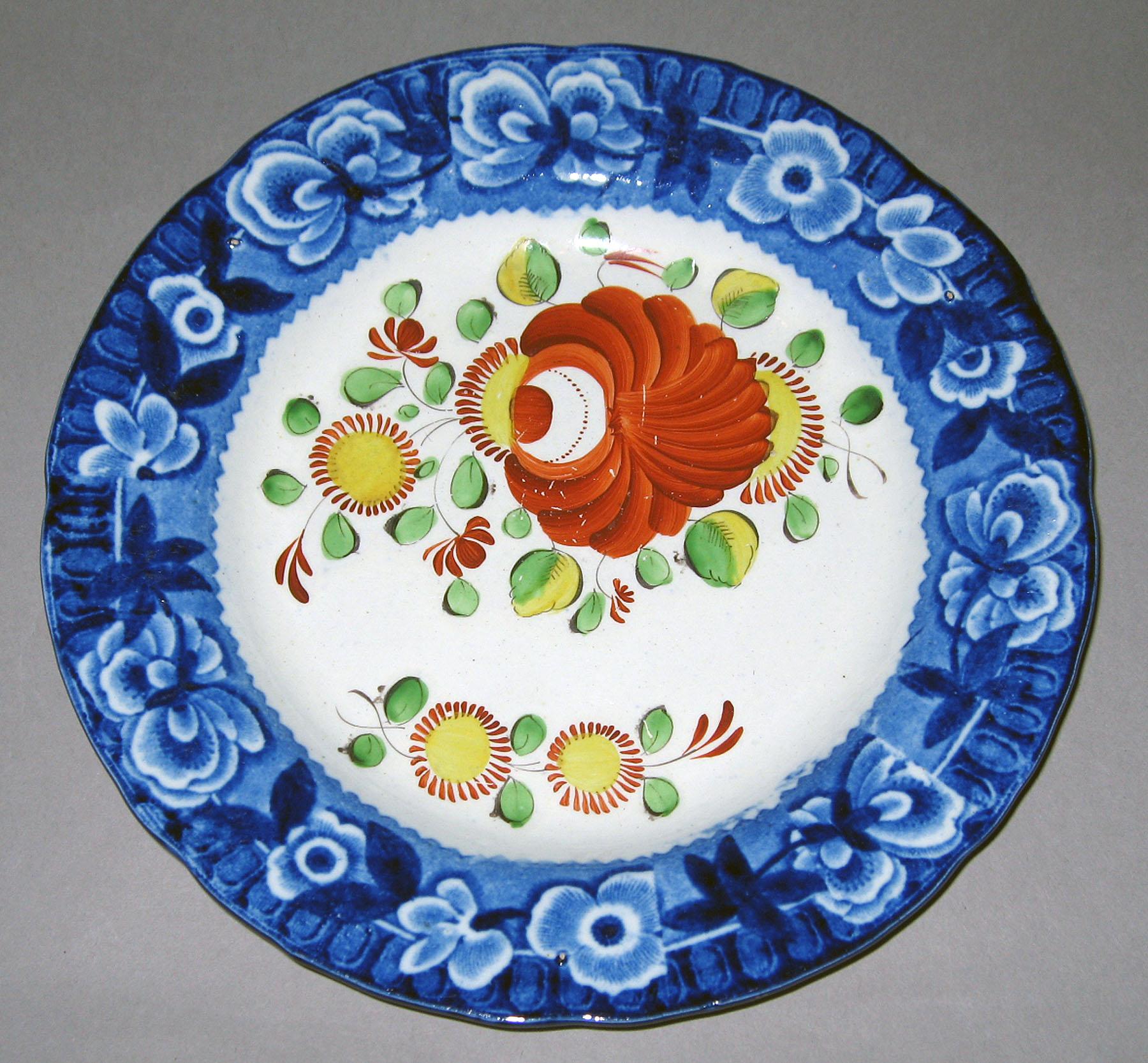1967.1072.001 Pearlware plate