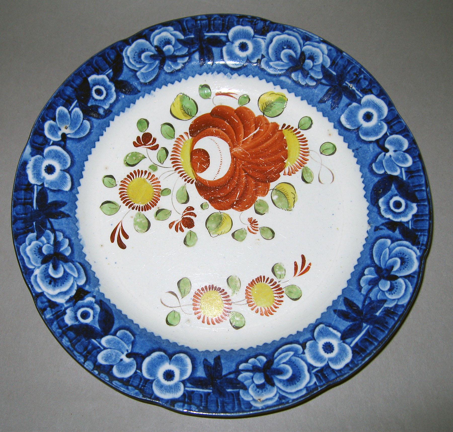 1967.1073.001 Pearlware plate
