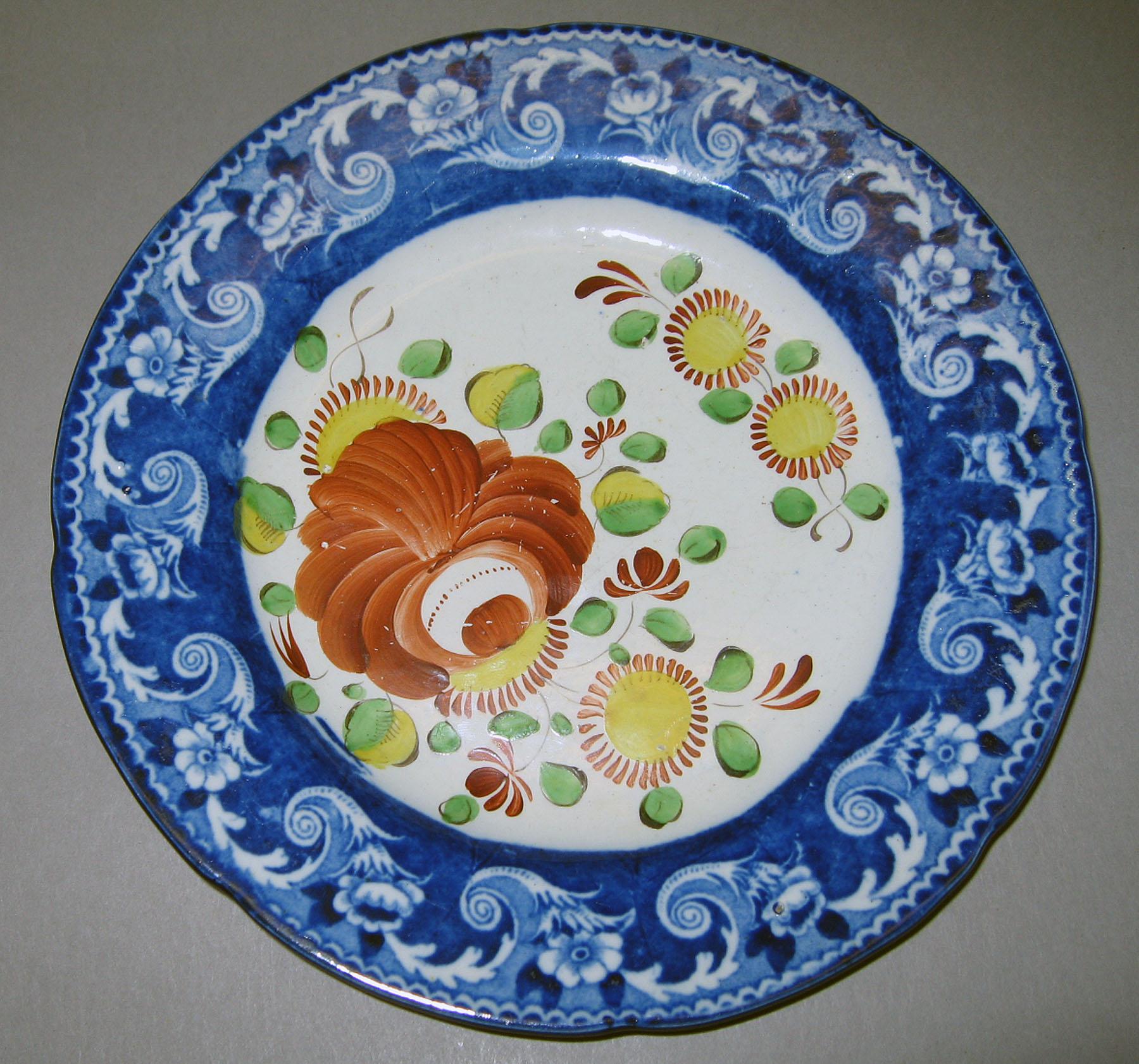 1967.1074 Pearlware plate