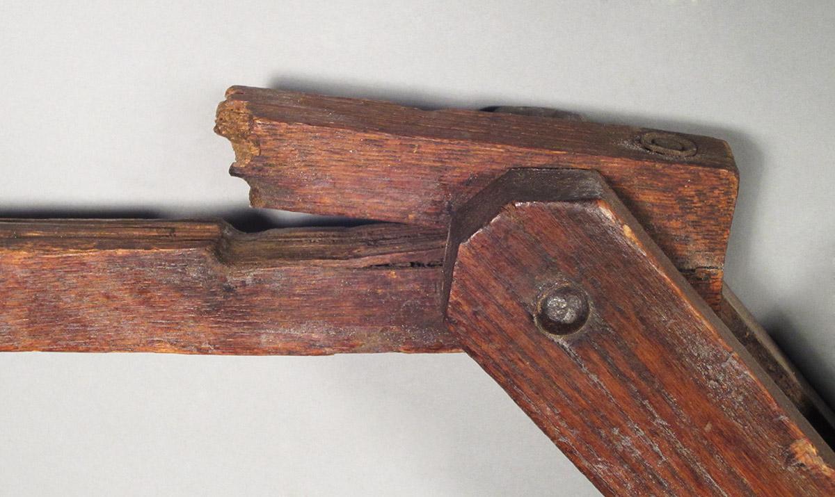 1957.0026.287, Wheelwright's jack, handle detail