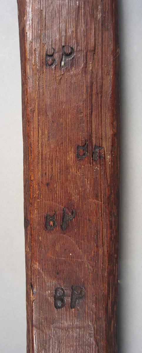 1957.0026.288 A, B Bed wrench, marks