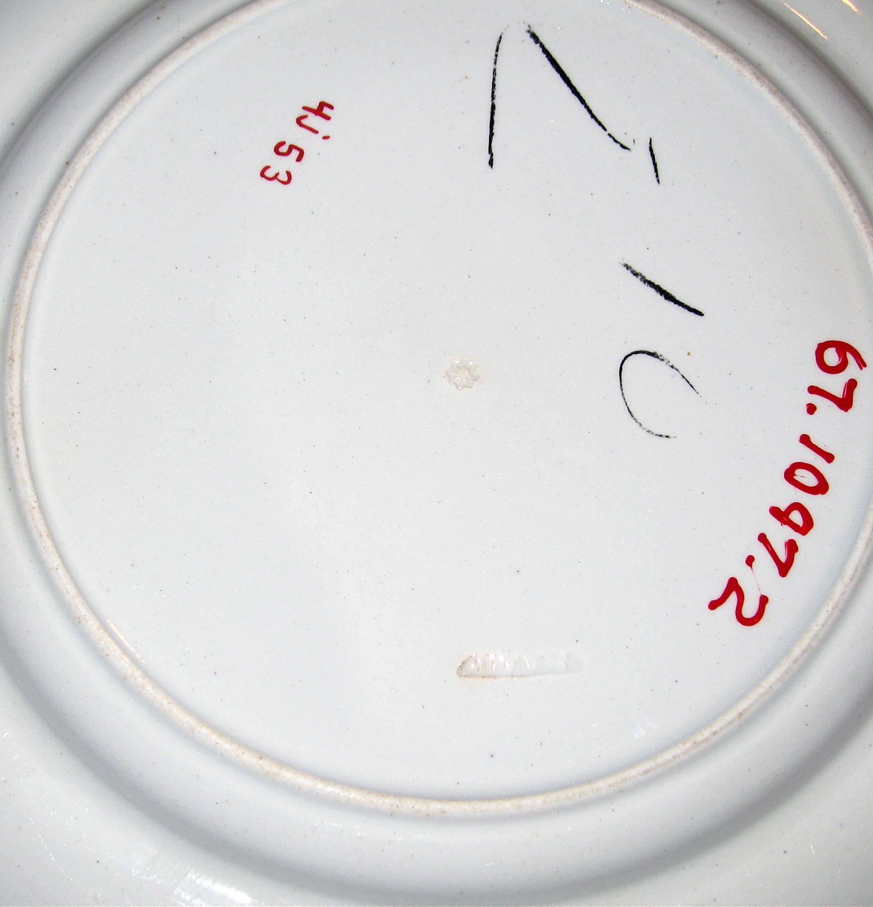 1967.1097.002 Pearlware plate (mark)
