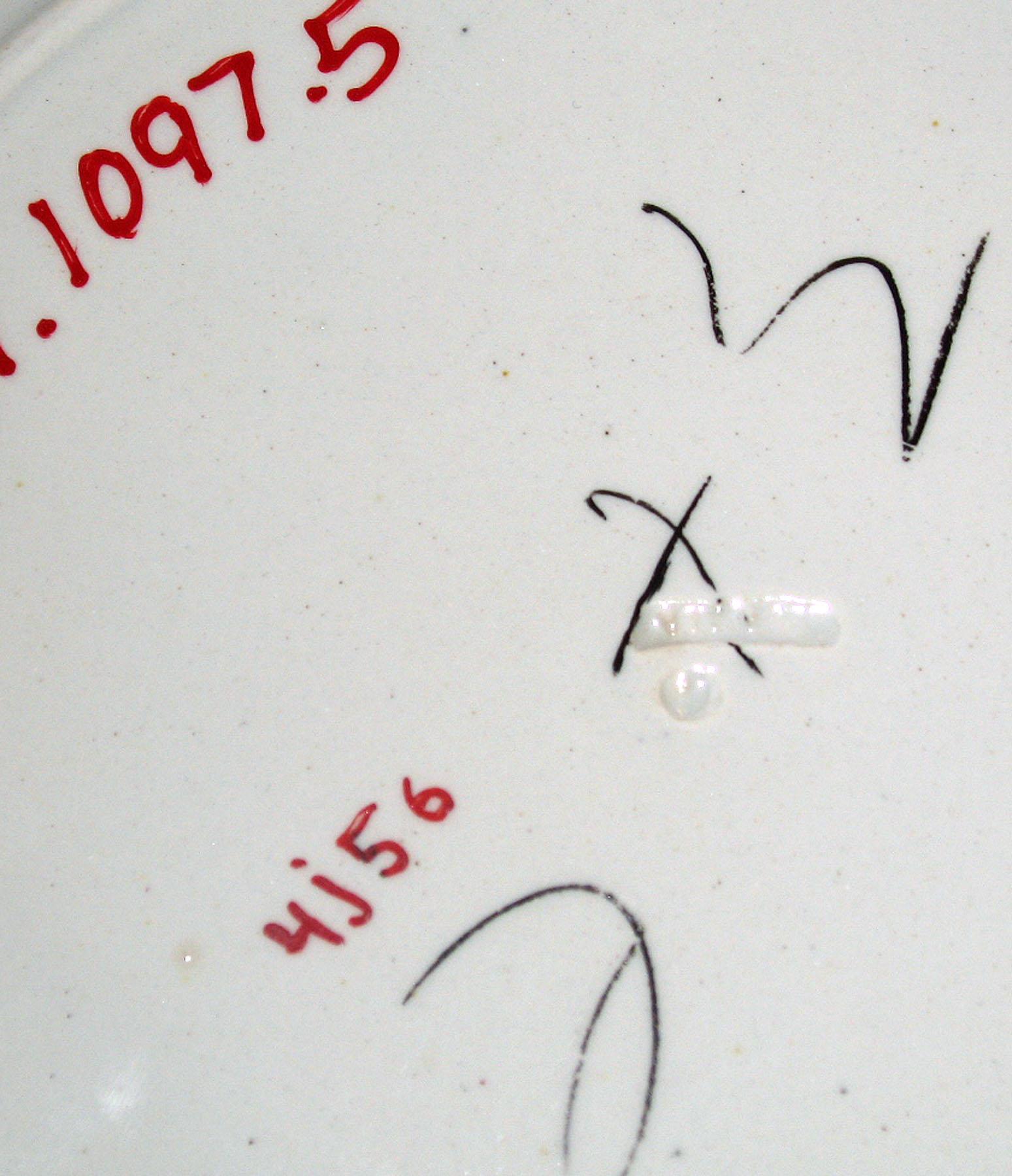 1967.1097.005 Pearlware plate (mark)