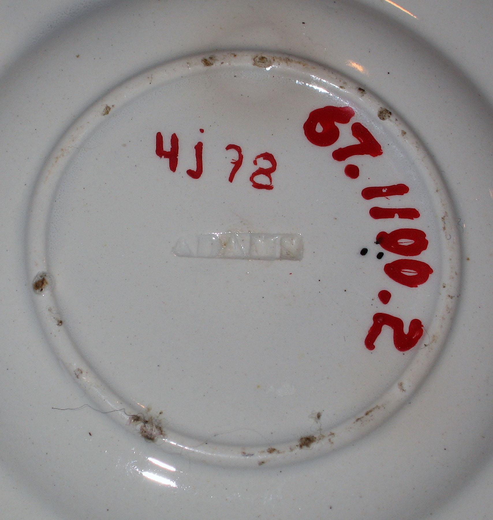 1967.1100.002 Pearlware plate (mark)