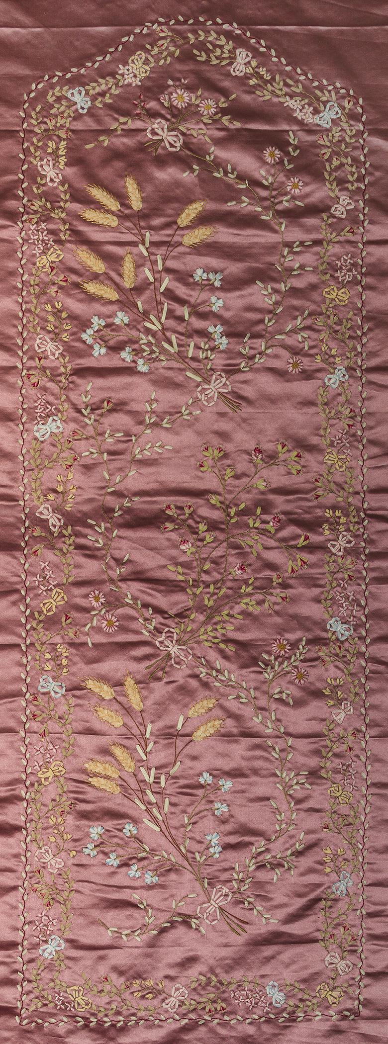 1967.1103.001 Textile, embroidered, detail 1
