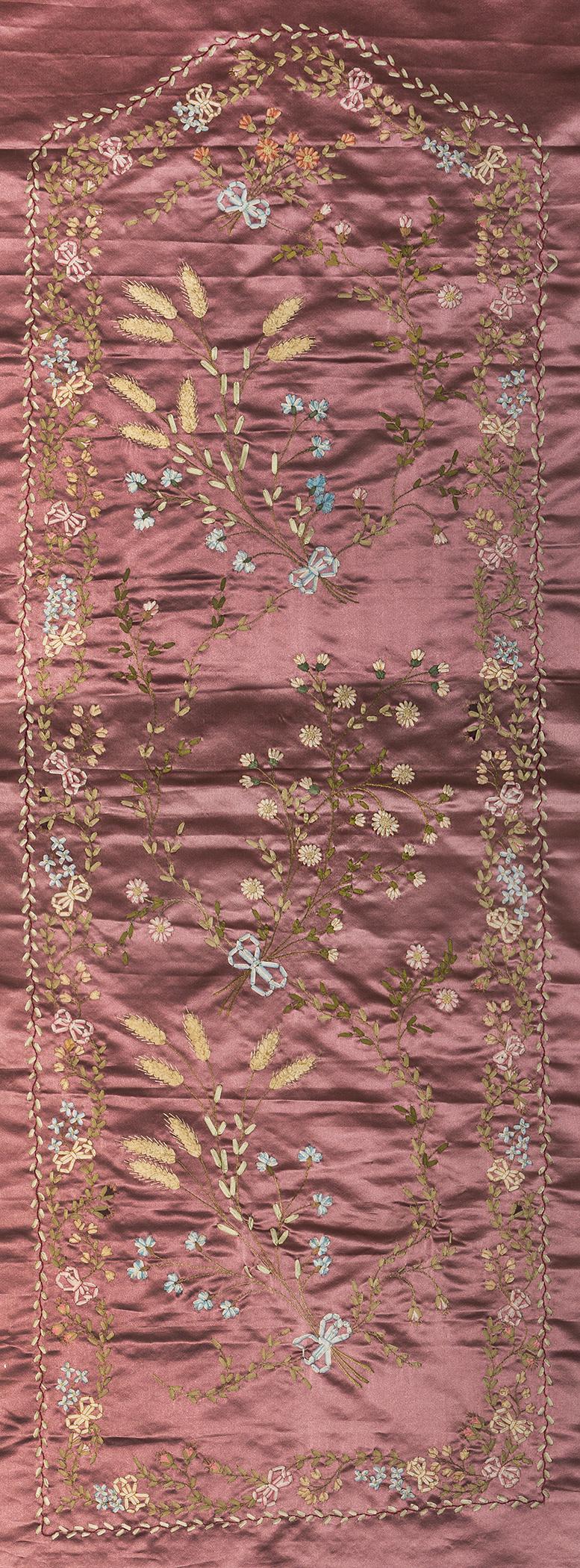 1967.1103.002 Textile, embroidered, detail 1