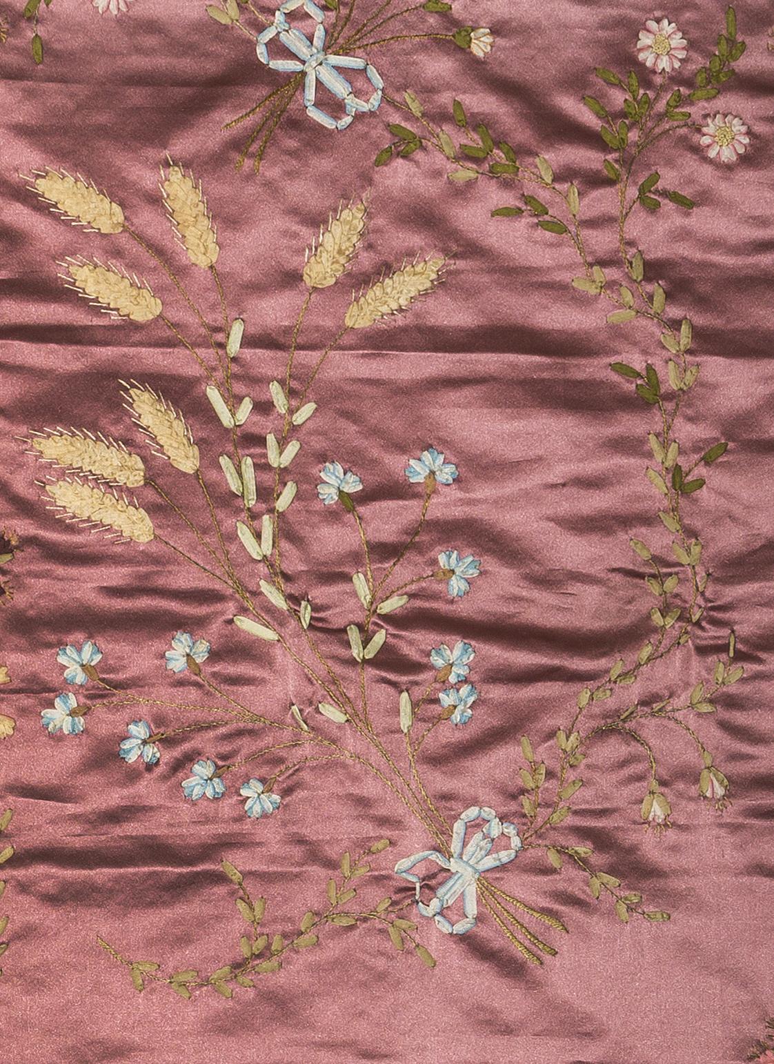 1967.1103.002 Textile, embroidered, detail 2