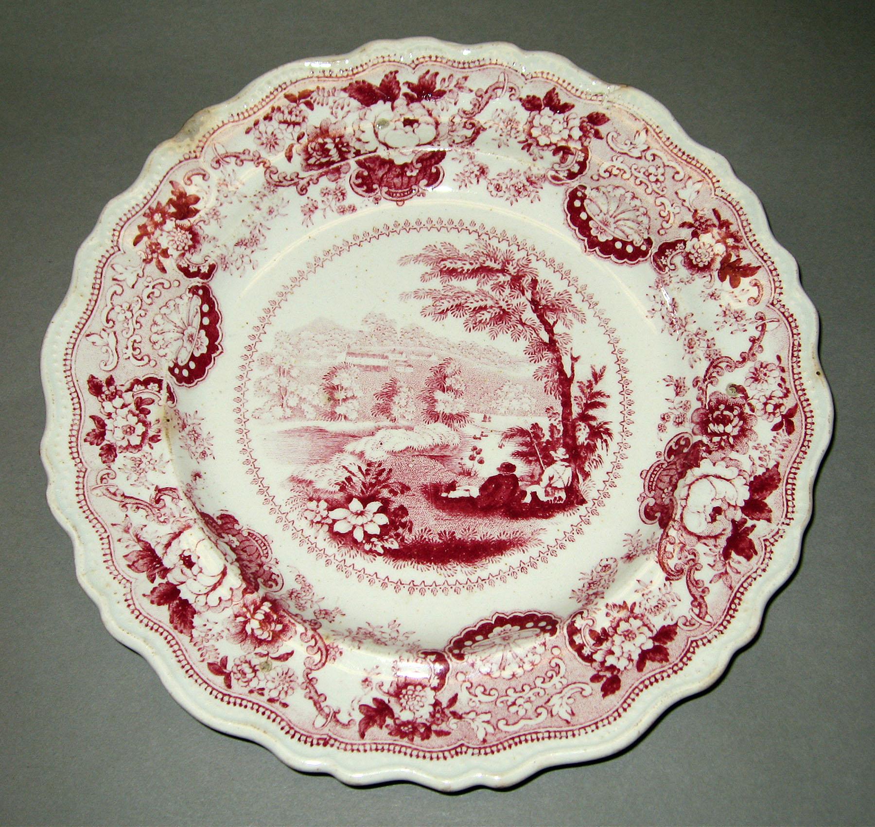 1967.1141.001 Adams Earthenware plate