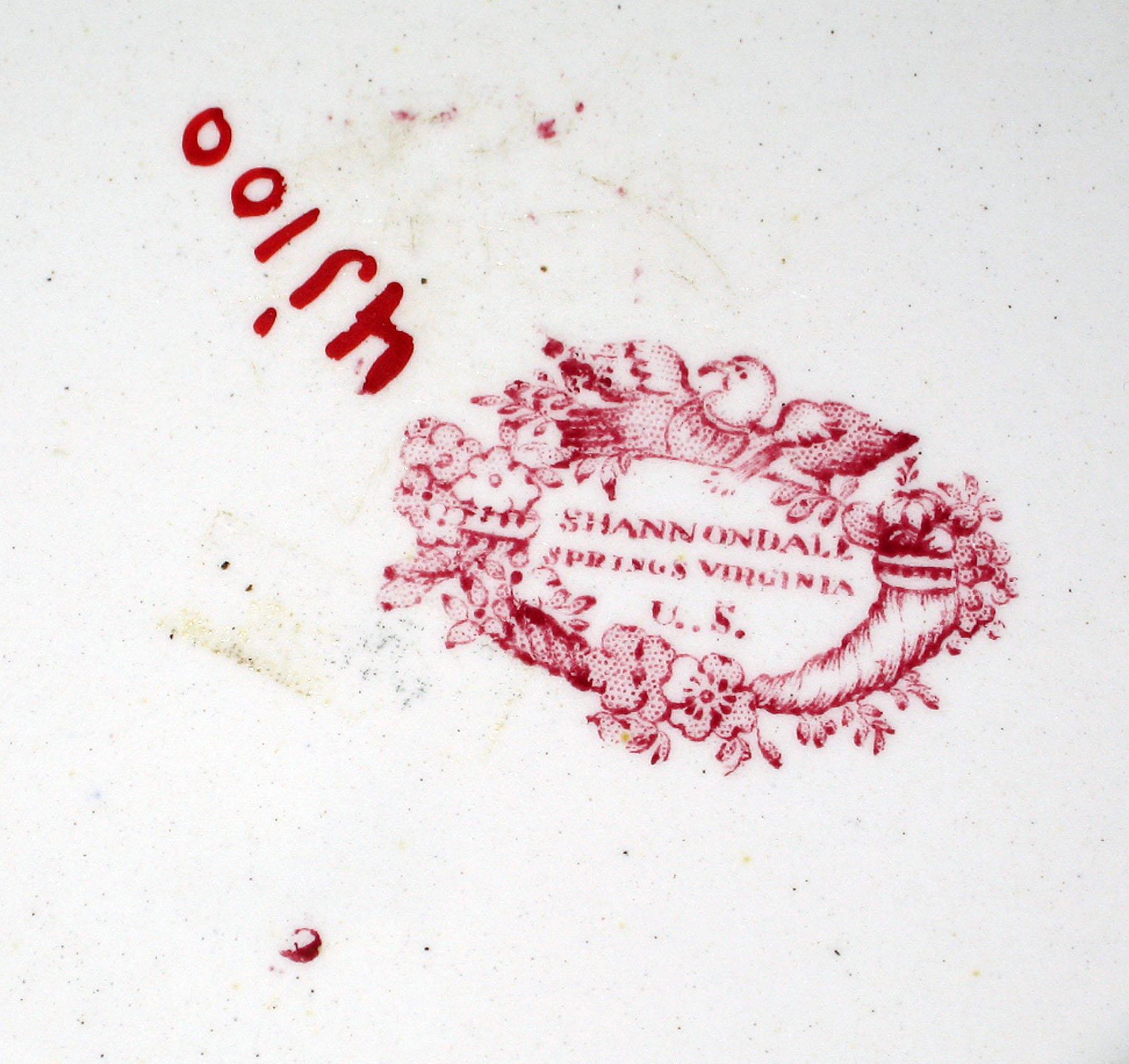 1967.1141.001 Adams Earthenware plate, detail