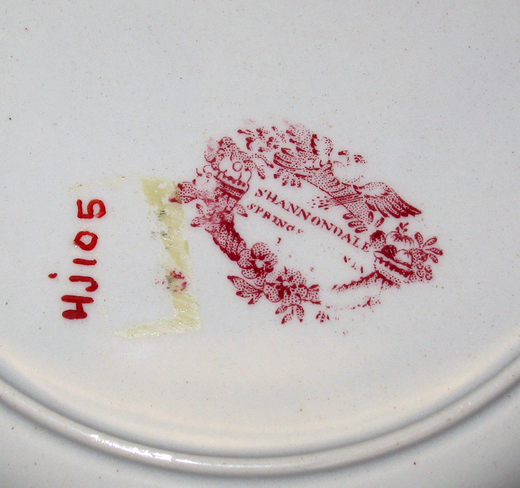 1967.1141.002 Adams Earthenware plate, detail