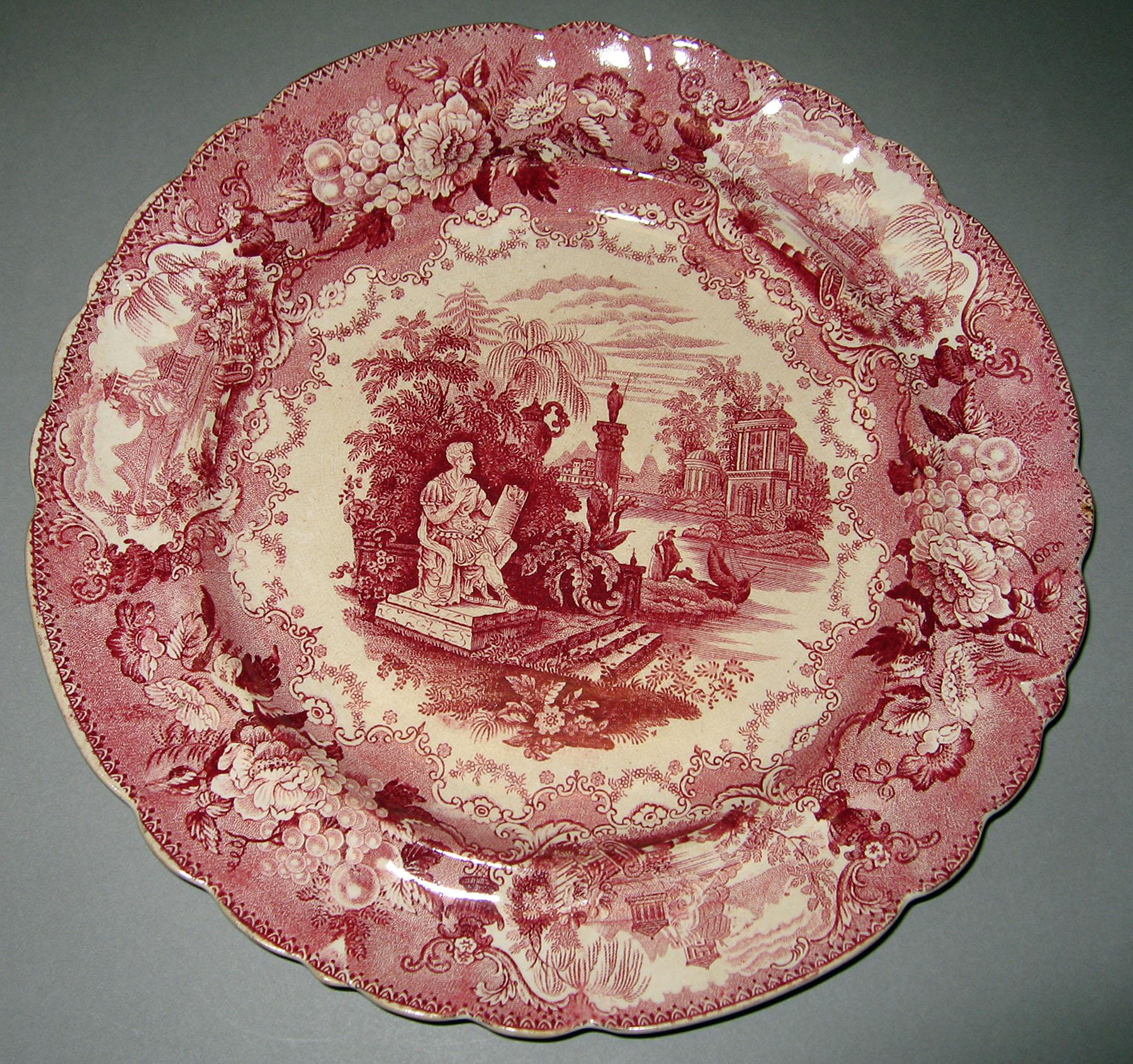 1967.1144.001 Wood earthenware plate