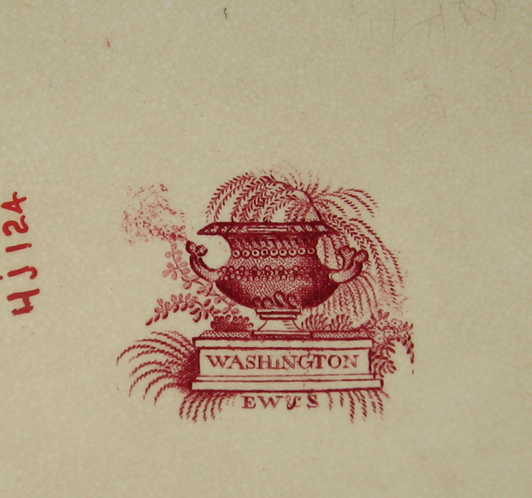 1967.1144.004 Wood earthenware plate, detail