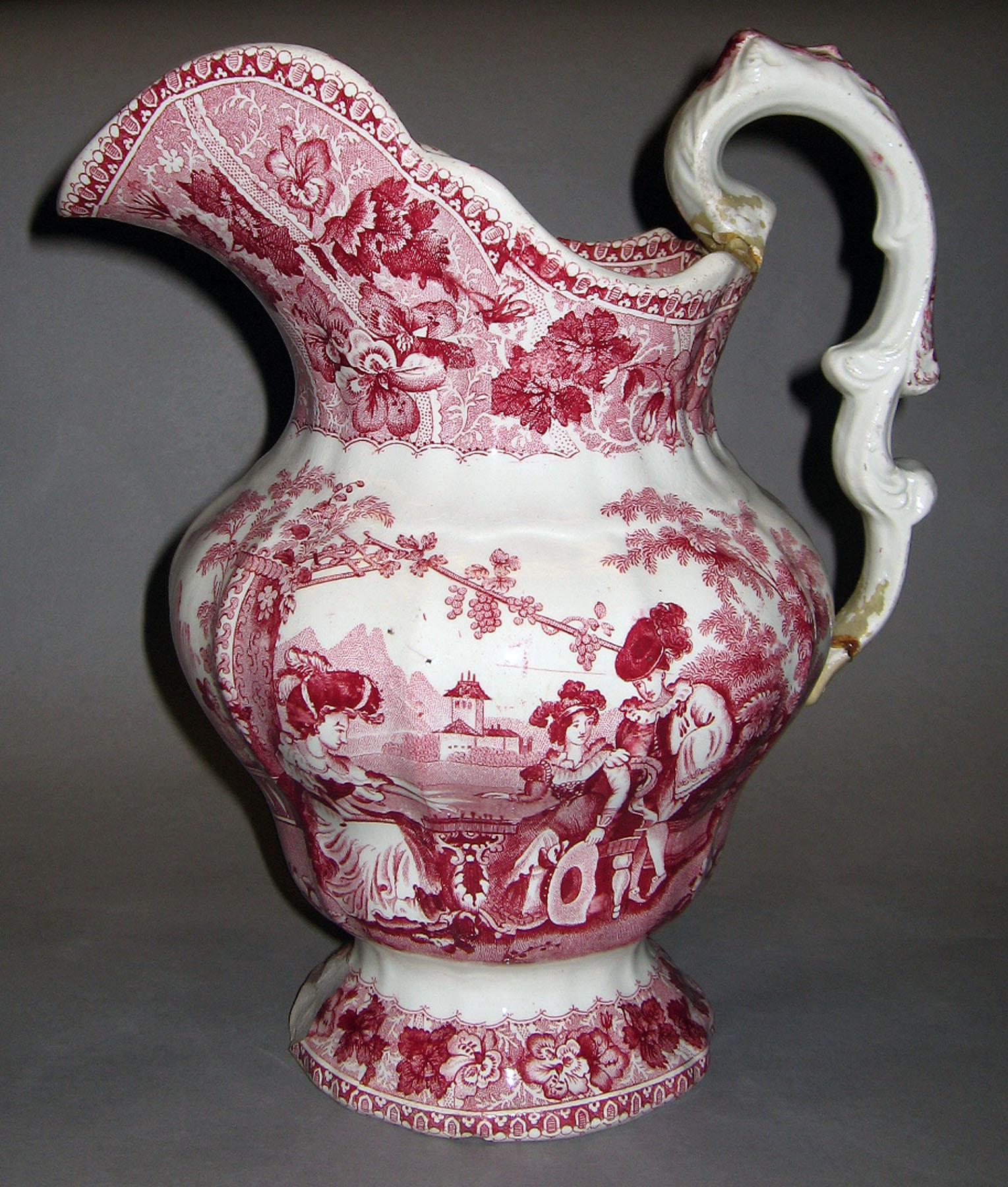 1967.1155.002 Earthenware jug, detail