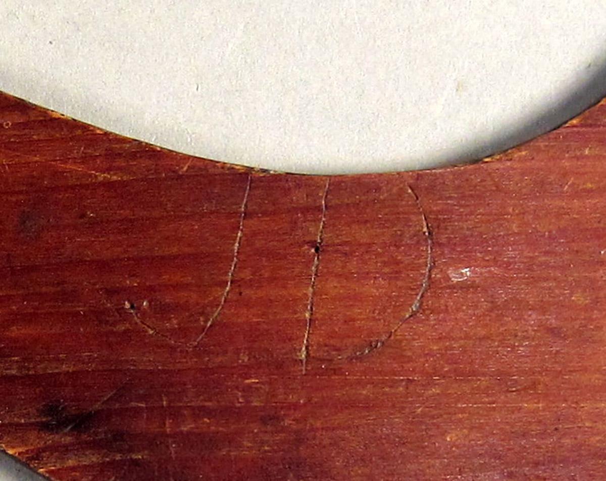 1957.0026.303 Template (leg), Mark