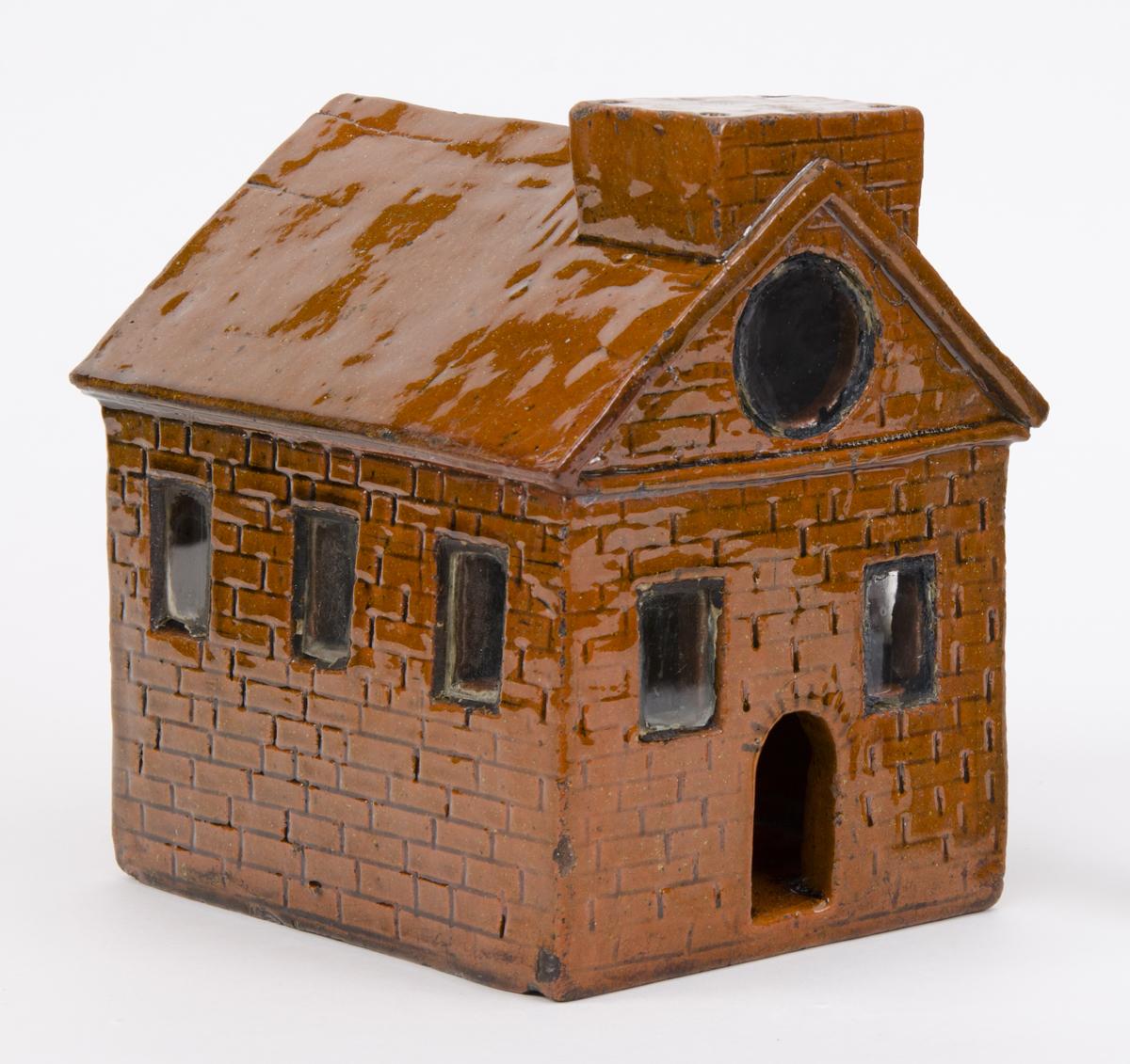 1967.1233 US redware building or house