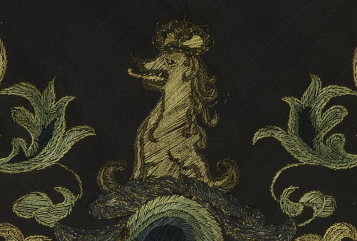 1967.1393 A Coat of Arms, Detail 6