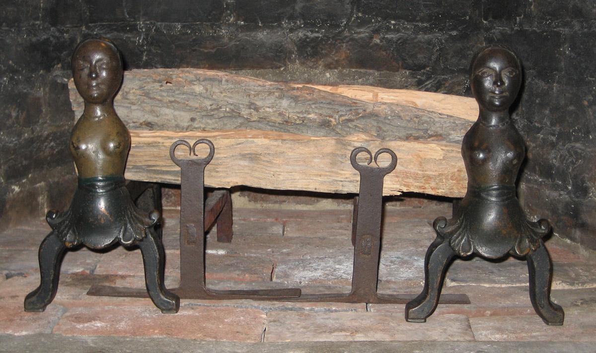 1967.1396.001 and .002 Andirons